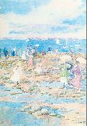 Maurice Prendergast Summer Visitors oil painting on canvas